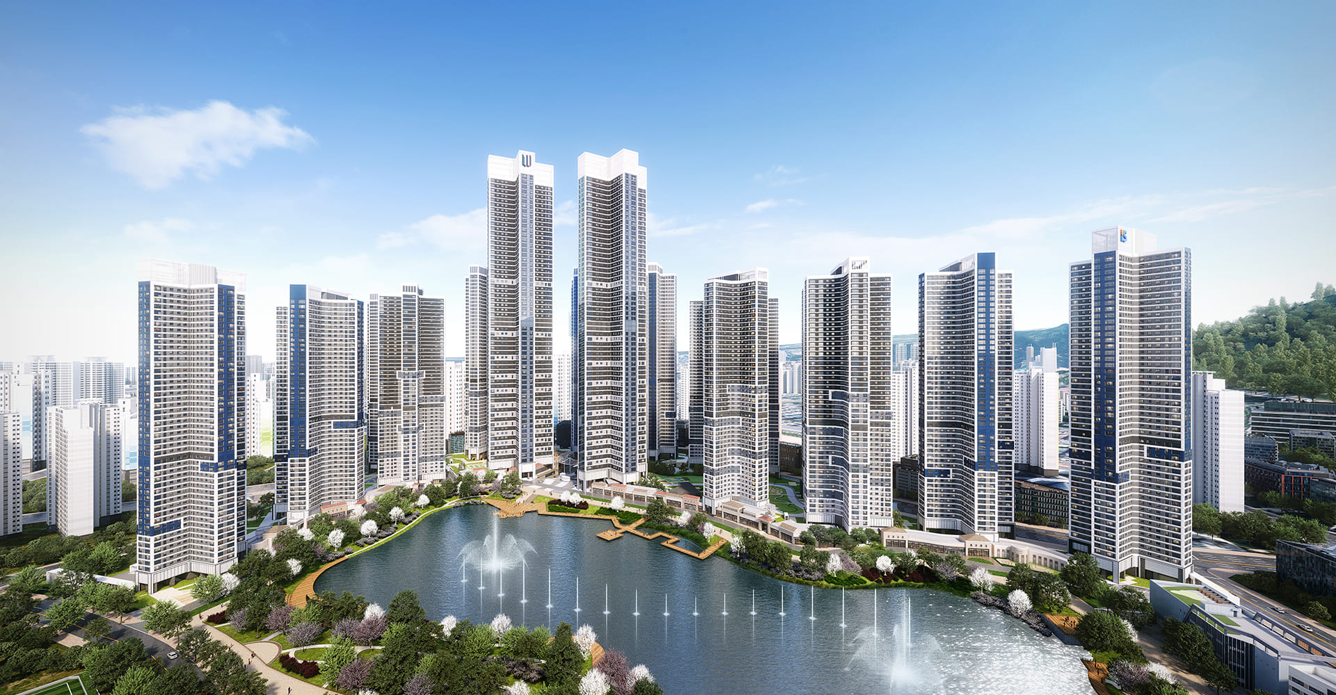 펜타힐즈 W 커뮤니티 시설 구성도 및 입주민 편의 시설